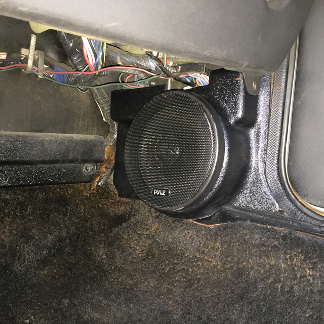 Datsun 280Z  Kick Panel Speaker Mounts